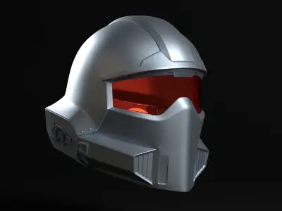 Hell driver Sci fi Helmet for Cosplay  3D print model