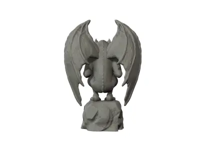 Gargoyle Statue 3D model 3D print model