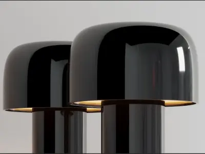 Bellhop Portable table Lamp Low-poly 3D model