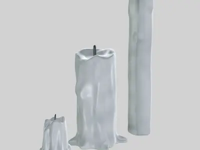 Scary Candle 3D model