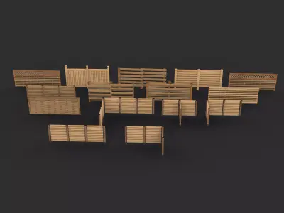 All Fence System 3D model