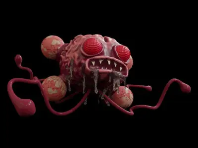 Brain Monster - Cerebro Monstro 3D model