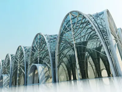 Futuristic Interior Scene 2 3D model