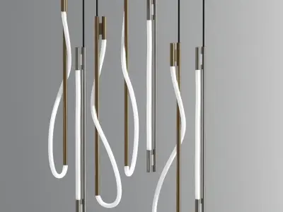 Luke Ceiling Pendant Suspension Collection 3D model