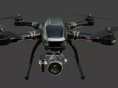 Professional Hexacopter Drone 3D Model 3D model