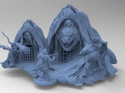 Fright Cave model set full  3D model