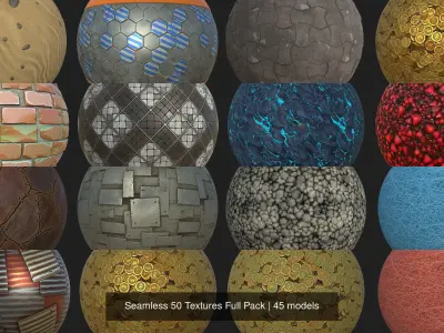 Seamless 50 Textures Full Pack Texture