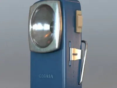 Vintage Flashlight 3D model