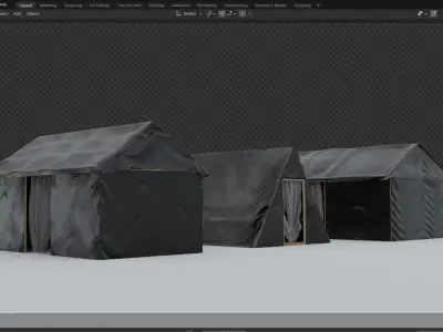 TENT HOUSE 3D model