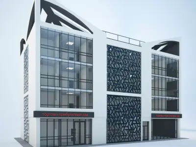 Office building v01 3D model