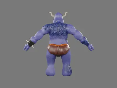 OGRE LOWPOLY GAME READY  3D CHARACTER Low-poly 3D model