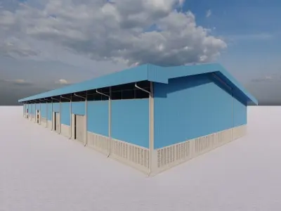 Warehouse-Warehouse Building 3D model