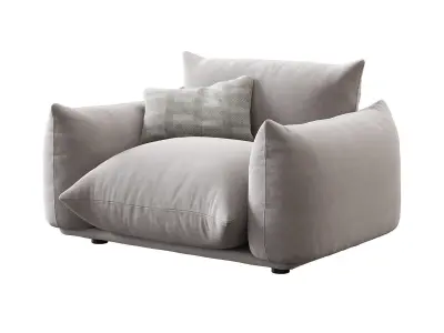 Marenco Armchair with Armrests 3D model