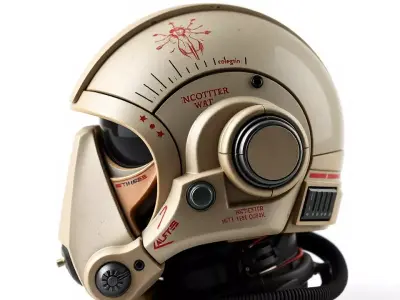 Futuristic Combat Helmet model pack Low-poly 3D model