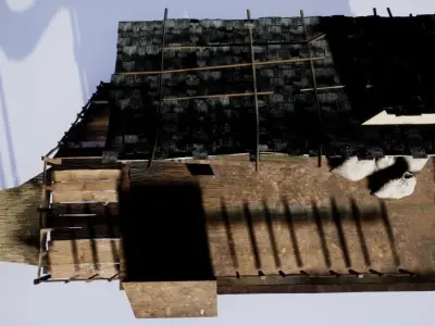 Poor man house Free low-poly 3D model