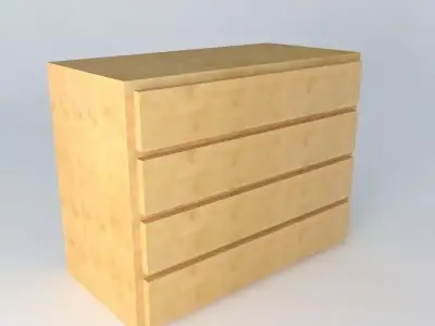 Chest of drawers HKOM4S 9 12 DOORS BRW Milano Oak 3D model