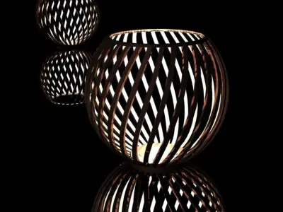 Candle support 3D print model