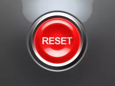 Reset Button Low-poly 3D model