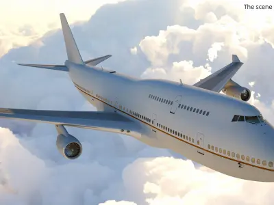  Boeing 747 Passenger Airliner Rigged 