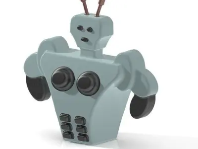 Human Robot Six Pack 3D print model