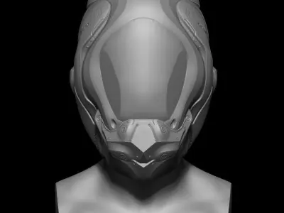 SCIFI HELMET 02 3D model