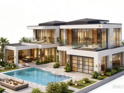 Mansion Moderna de  Lujo 3D 3D model