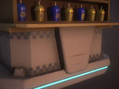 Stylized Fly Shop 3D model