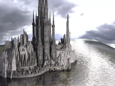 Crusades Holy Ruins Kitbash 3D model