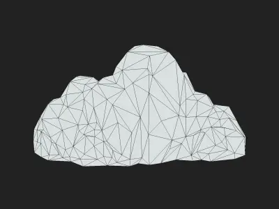 Rock Desert Sandstone Pack Low-poly 3D model