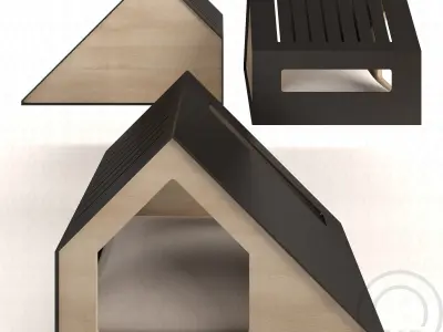 Deauvile pet House  Low-poly 3D model