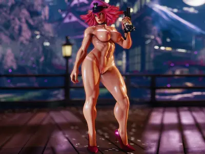 Nude Poison Low-poly 3D model