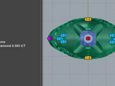 Gothic Engagement Ring 3D print model