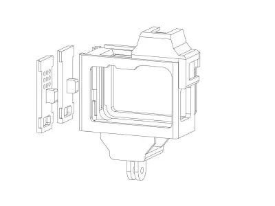 GoPro Hero 11 Housing Cage 3D print model