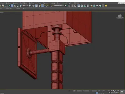 Highball Large Sconce Low-poly 3D model
