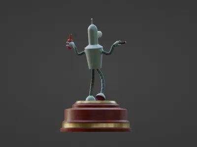 Bender Statue Futurama - 3D Printable 3D print model