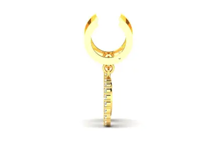 Women Earring 3dm stl fbx obj Render Details 3D print model