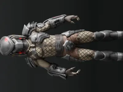 Predator RIGGED3D Character Model Low-poly 3D model