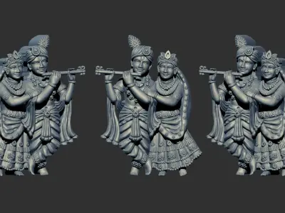 Radhe krishna  3D print model
