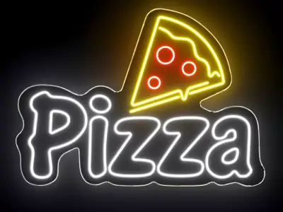 Pizza Neon Sign 3D model purchase