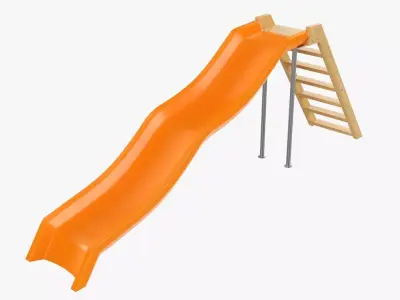 Playground outdoor slide 3D model