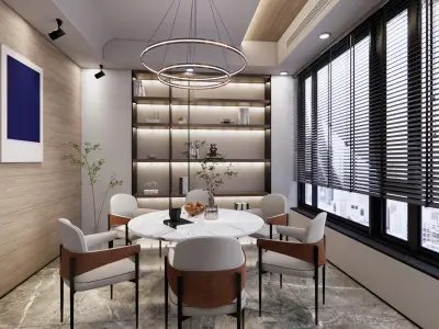 office and kitchen 3D model