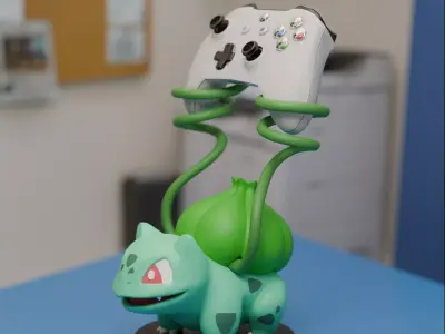 Bulbasaur Controller Stand 3D print model