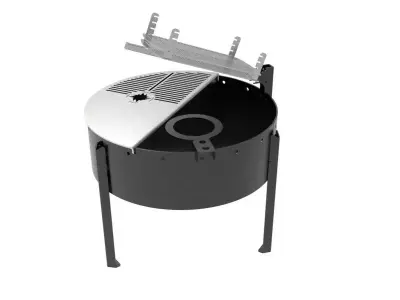 BBQ OUTDOOR FIRE PIT BBQ GRILL HEATER GARDEN  3D model