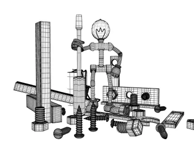 Little Helper Low-poly 3D model