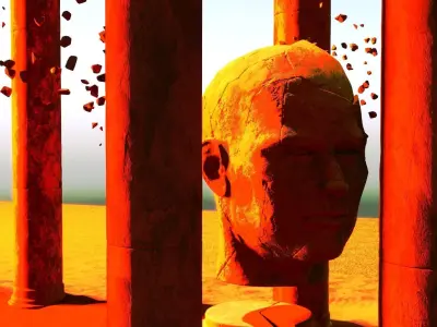 Sci-Fi art In shadow of the broken colossus 3D model