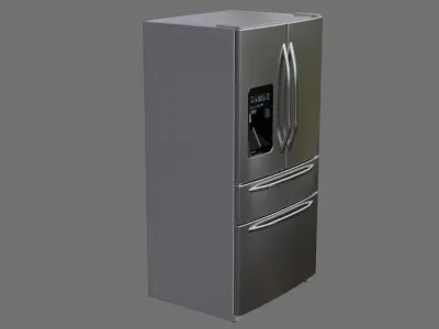 Refrigerator 3A Low-poly 3D model