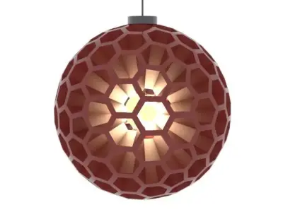 Ceiling Lamp Hexagonal Gap 3D model