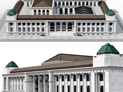 Building03 NewYork-Style Low-poly 3D model