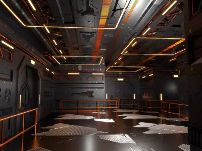 Sci-Fi Interior 602 3D model
