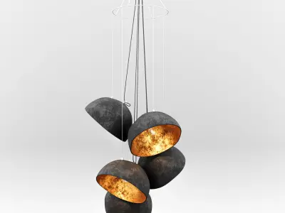 Industrial light fixture 3D model